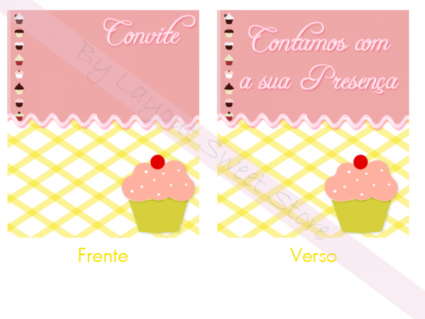 Convite Cupcake